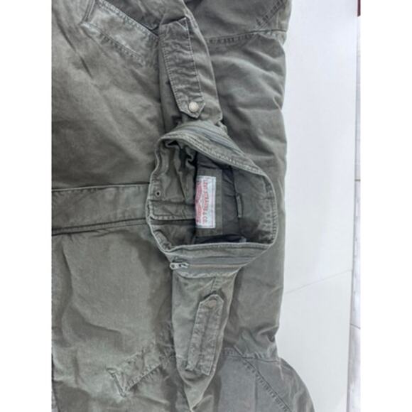 "Levis" Green Denim Quilted Lined Jacket Full Zip No Hood 3XL Mens Jacket Rugged - Picture 9 of 11